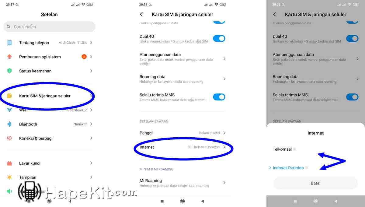 cara membuka slot sim card xiaomi yang macet